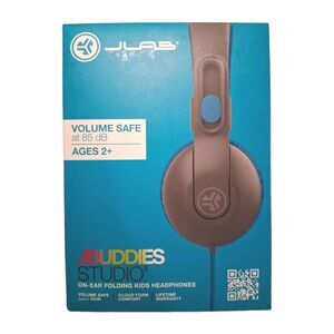 JLab JBuddies Studio 2 Kids On-Ear On-Ear Kids Wired Headphones w/ Mic - NEW !!!